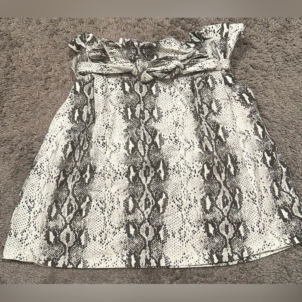 Blush Boutique Snakeskin Mini Skirt
